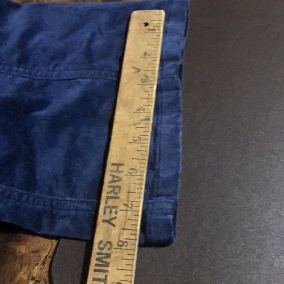 Blue velour wide leg pant - Picture 8 of 14